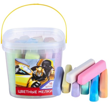 Set of colored crayons transformers, 16 pieces, 8 colors-8