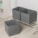Box for storing things are folding, without lids, a set of 3 pcs, 31 × 31 × 31 cm, color gray color