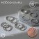 Set of rings 10 pieces "trend" elegance, white color in silver, mix size