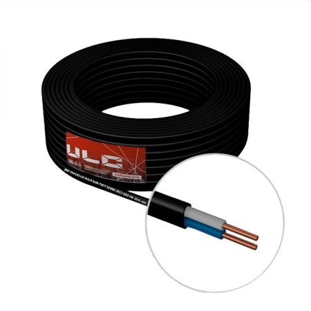 Cable "ULC" VVG-PNG (A), section 2x2.5 mm2, 20 m, GOST, Black