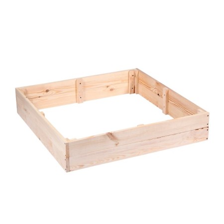 Sandbox is a nursery wooden, without a lid, 100 × 100 × 20 cm, without painting, pine, Greengo-5