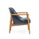 Aesthetics living room, Buk frame, polyester fabric, Dark Azure color