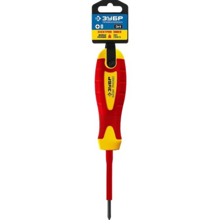 Dielectric bison screwdriver, professional, three -component handle, PH0 x 60 mm