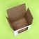 Box under a mug, with a window, white 12 x 9.5 x 12 cm