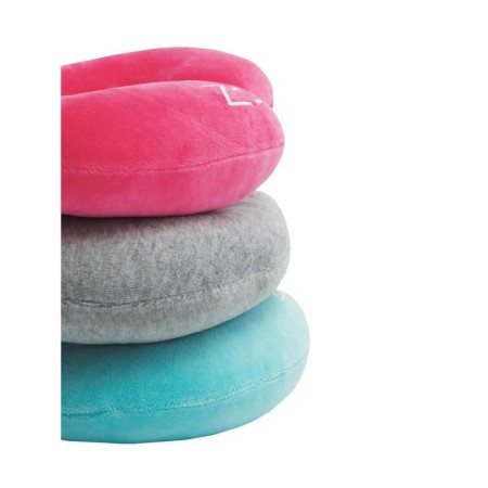 Soft Bagel neck pillow, size 23x28 cm, blue color-7