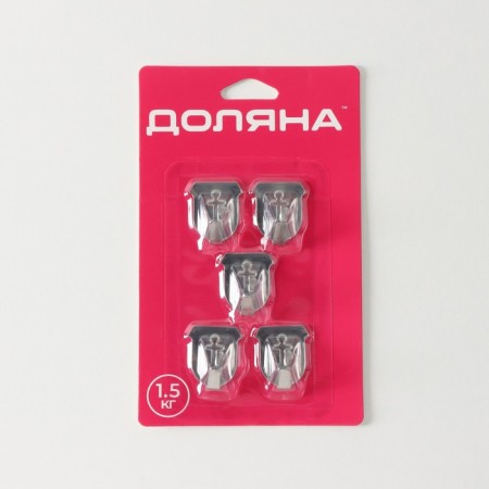 Hooks self -adhesive metal shares "anchor", 5 pcs-4