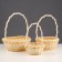Set of baskets, 3, 9 × 21, 15 × 19, 12 × 16 cm, rattan, mix