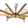 Lamp with a universal mount 8x60W E27, size 84x84x37/90 cm