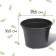 Pot for seedlings, 20 l, d = 35.5 cm, h = 30.5 cm, black, Greengo