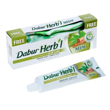 Dabur Herb’l set: Toothpaste, 150 g + toothbrush