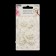 Knitted elements with beads "Flower", D = 4 cm, 10 pcs, white color