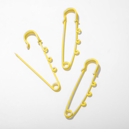Pins for suspensions (set 3 pcs.) L = 6.5 cm, yellow color