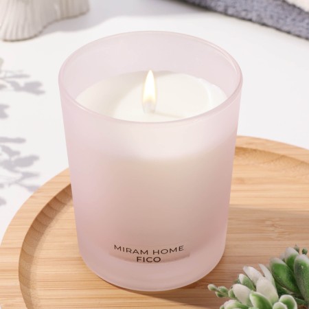 Aromatic candle in the glass "FICO", caramel and figs, 200 g-1