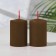 A set of candles-stolbiks 2 pcs, 4x6 cm, chocolate truffle
