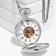 Pocket mechanical clock "Skeleton", chain L-35.5 cm, D-4.7 cm
