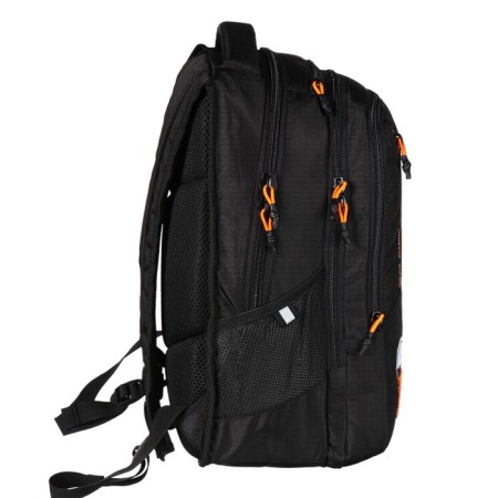 Youth backpack 42 x 31 x 22 cm, Grizzly, ergonomic back, laptop department, black/orange-3