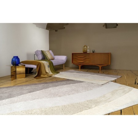 Cotton carpet with a drawing Rice Plantation Terra, size 200x300 cm-1