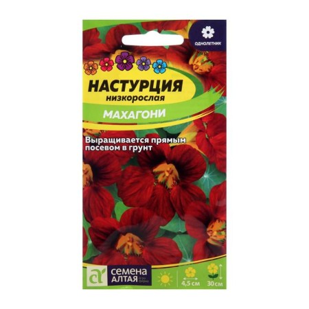 Seeds of flowers nasturtium "Mahagoni", stunted, seed. ALT, c/n, 1 g