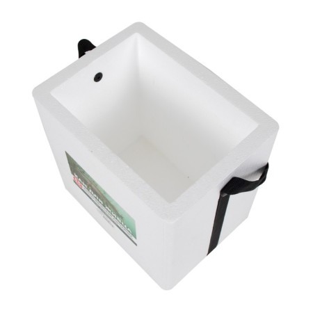 Container isothermal fishing universal kan for live bait from foam, 8.5 liters-4