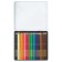 Pencils are colored 24 colors, multi-bullets "Cheburashka", trihedral, sharpened, metal pencil case