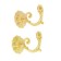 Hook for curtains tundra KS006, one -rod, color gold