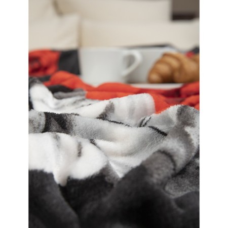 Texrepublic blanket, size 150x200 cm, black color-1