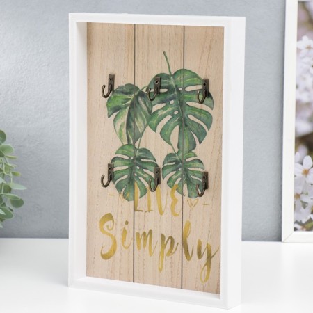 Decorative woods "Palm leaves" 30x20.2x3 cm-1