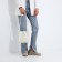 Bag Cross-Bodi with a zipper, white color