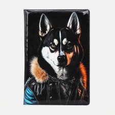 Cover for passport, black color