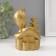NECKE Polystone "Cobra with gold ingots" 8x8.7x13.5 cm