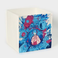 Anime organizer for storage, 30 × 30 × 30 cm, 24 l, white