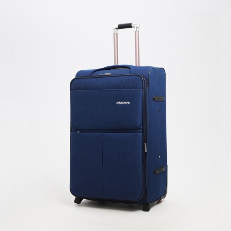 Big suitcase 28 ", a lightning department, code castle, 3 wheels, 2 external pockets, blue color