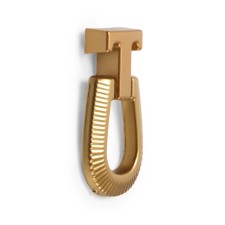 Cappio Earring, aluminum, gold-color pen.