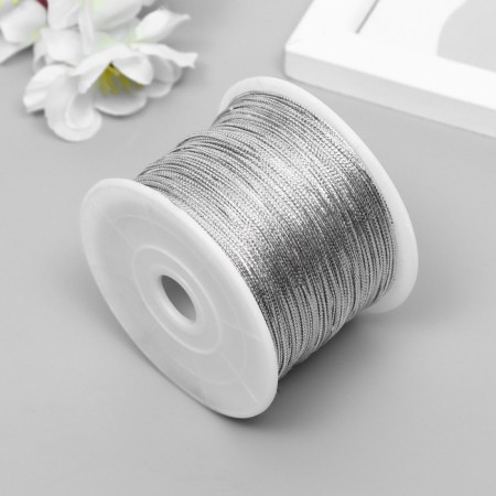 Lurers Cord 1 mm, 95 m, silver-1
