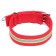 The collar is a four-layer reflective with a swivel 71 x 5 cm, Osh 55-65 cm, red