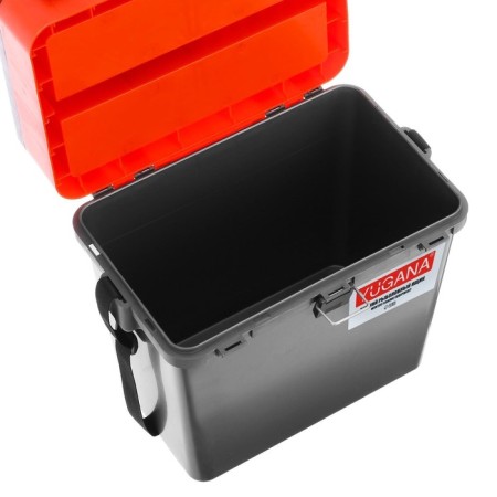 Winter Yugana Box two-section, gray-orange color-4