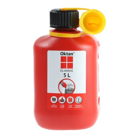 Canister of the fuel and lubricants Oktan Classik, 5 l, plastic, red-1