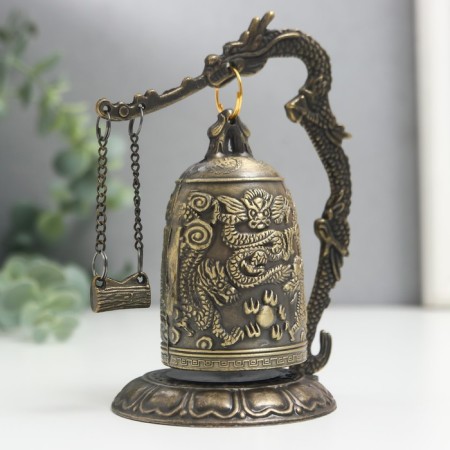 Bell-hog metal table "Dragon" 12x9x7 cm-1