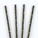 Stars of cocktail tubes, set 12 pcs., Golden color