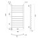 Domoterm electric heated towel rail "Calipso" P10, 500x1000 mm, left, chrome