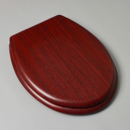The toilet seat with the lid "Natural tree", 45 × 35 cm, color nut-1