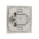Luazon Lighting "Antei" switch, 10 A, 2 keys, hidden, with backlight, silver