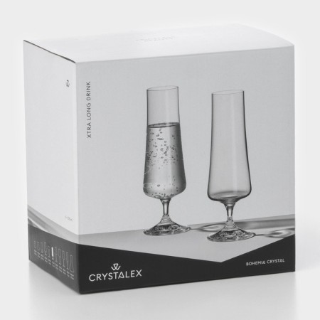A set of glass glasses for champagne Extra, 215 ml, 6 pcs-7