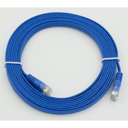 Flat CAT5E Molded 3M Blue RJ-45 (M) -RJ-45 (M)