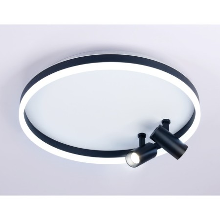 LED ceiling LED with Ambrella Light, Linetech, FL5113, LED, 43 W, 3225LUM, 3000-6400K, Black, Black-3