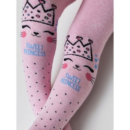 Children's tights with drawings CONTE KIDS Sof-Tiki, height 62-74 cm, light pink color-2