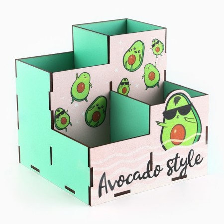 Organizer for the Office "Avocado"-4