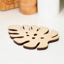 Wooden stand for hot, 12.1x 9.7x0.6 cm, plywood