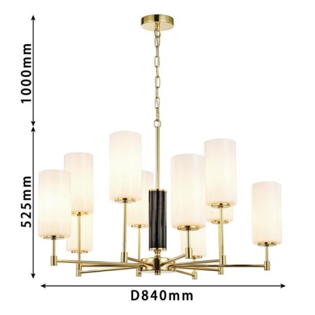 Palmarius hanging chandelier 840 mm, E14 400W-2
