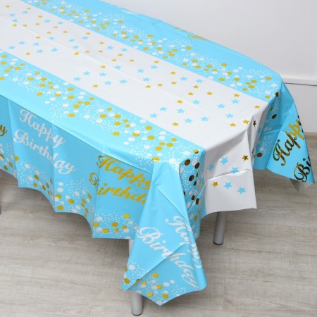 Grinding “Happy Birthday”, 137 × 183 cm, blue color-1